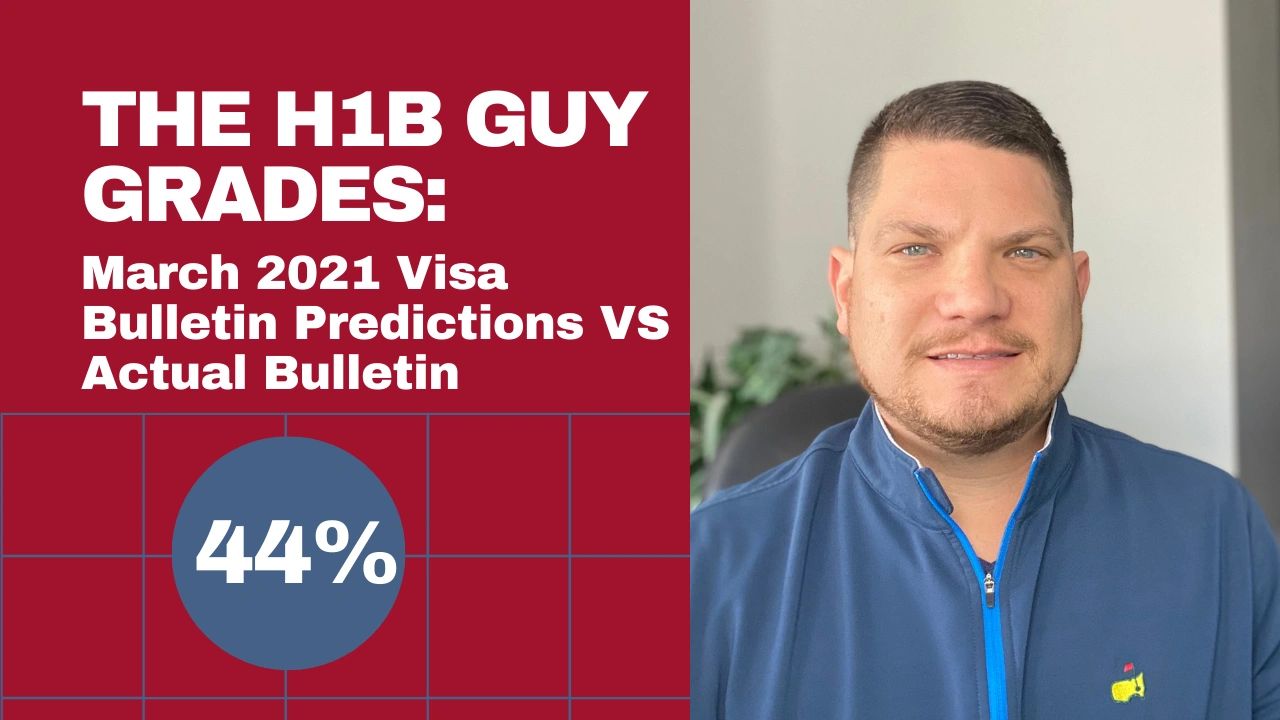 The H1B Guy Grades March 2021 Visa Bulletin Predictions